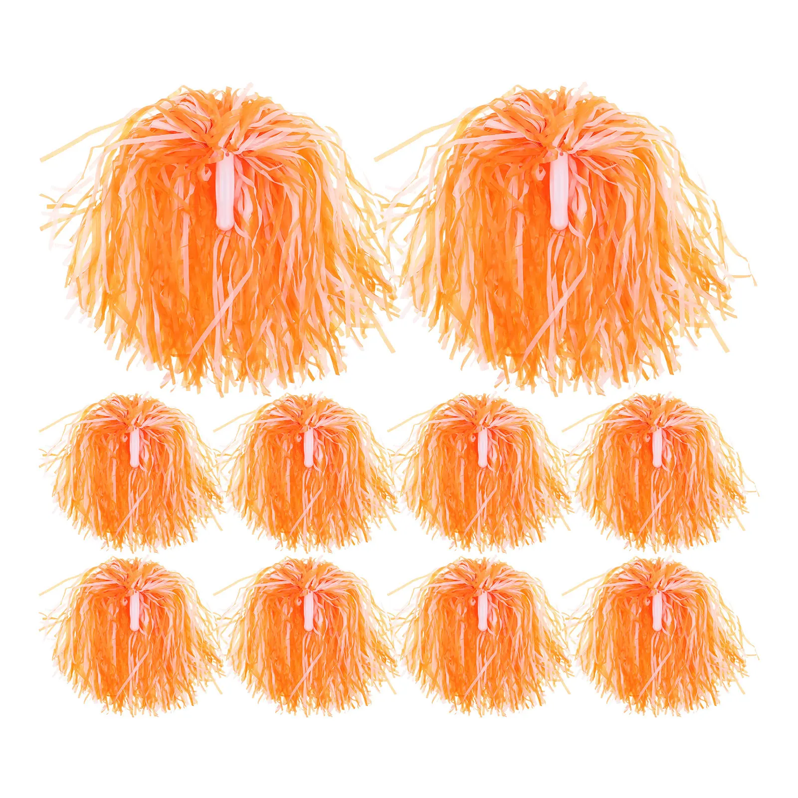 18Pcs Cheerleading Pom Poms Matte Lightweight Handheld Spirit Accessories for School Sports Dance Performances Team Poms