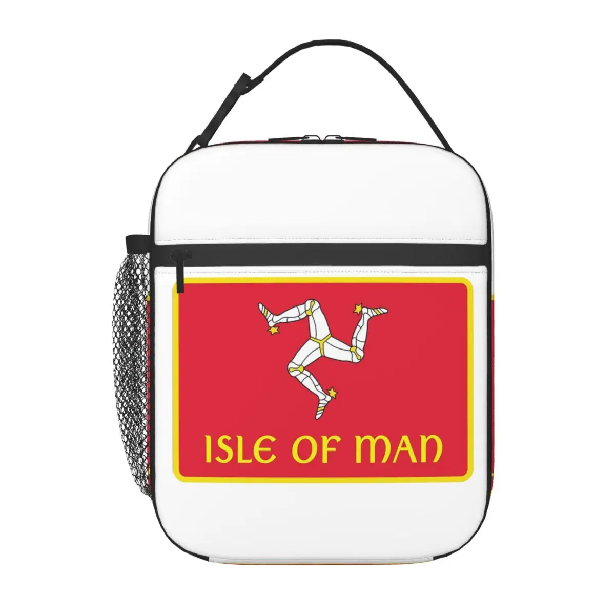 Isle Of Man Motorcycle Racing Insulated Lunch Bag for Women Children Portable Food Boxes Thermal Lunch Box Tote