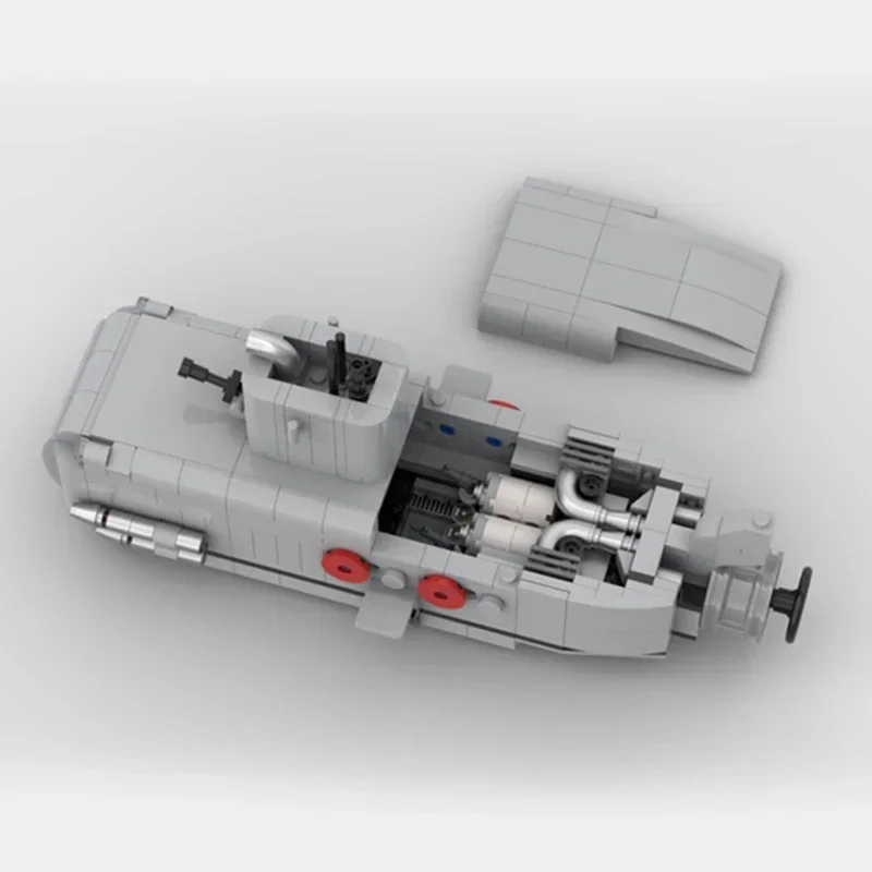 Moc อาคารอิฐอาวุธทหารรุ่น Deep Sea Submarine เทคโนโลยี Modular Blocks ของขวัญของเล่นเด็ก DIY ชุดประกอบ