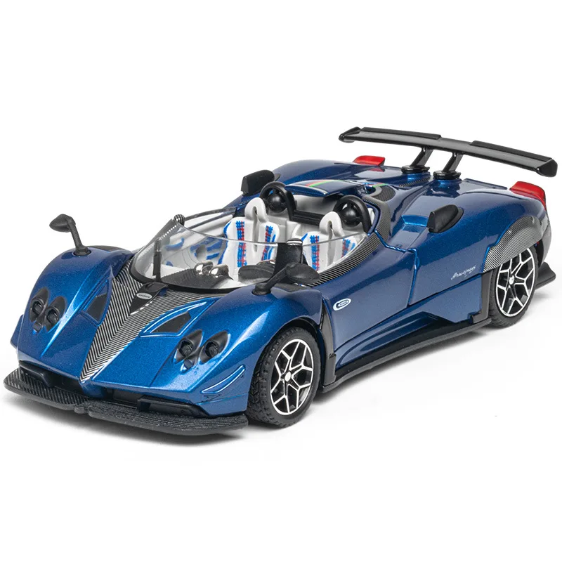 Modelo de coche deportivo de aleación Zonda HP 1:32, adorno de luz y sonido extraíble, modelo de coche de aleación fundido a presión coleccionable