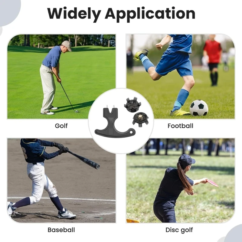 

21pack Replacement Golf Spikes Pin Protables Reliable Useful Golf Spikes for Soft Ground Wet Conditions Pressure Relief
