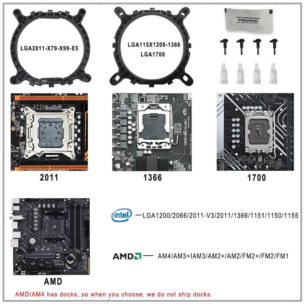 IWONGOU-X99 Processador Cooler para Intel Lga 2011, 1366, 1700, AMD, 4 Heatpipes, Radiador IWONGOU, 4Pin PWM Cooling CPU, 90 milímetros RGB Fan