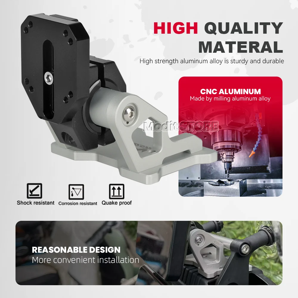 For CFMOTO 450MT 450 MT 2024- Motorcycle Stand GPS Mount Bracket Mobile Phone Navigation CNC Aluminum Driving Recorder Holder - view 5