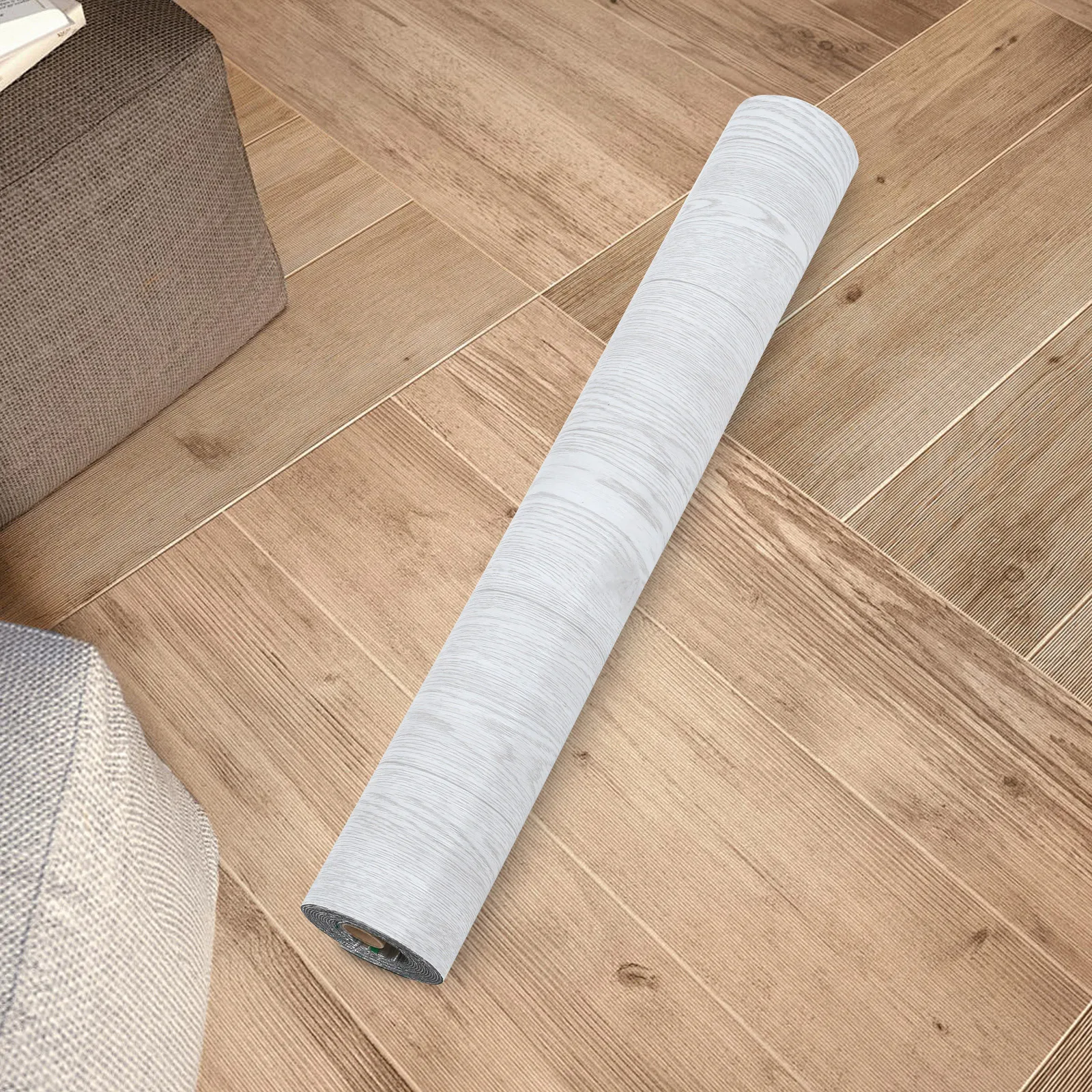 

1 Roll Self Adhesive Sticker Pvc Waterproof Peel Stick Flooring For Bedroom Living Room Kitchen Bathroom Removable Floor Decals