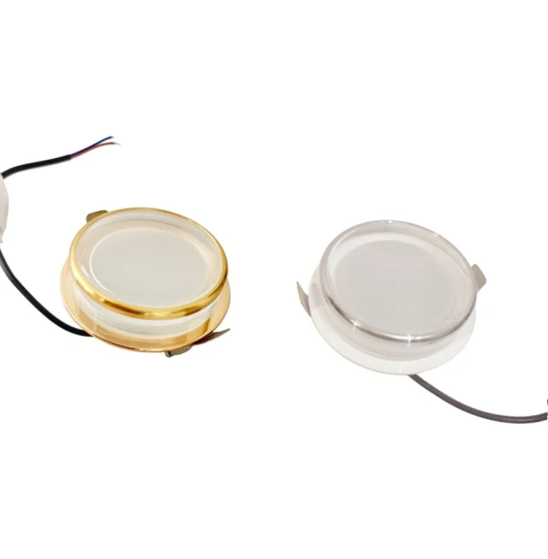 Simple Luxury Corridor Entrance Ceiling Light round Bucket LED Hole Lighting for Home Glass Creative Embedded
