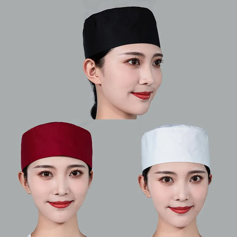 Cappello da cuoco coreano giapponese Berretto elastico da cucina unisex traspirante per il personale del ristorante