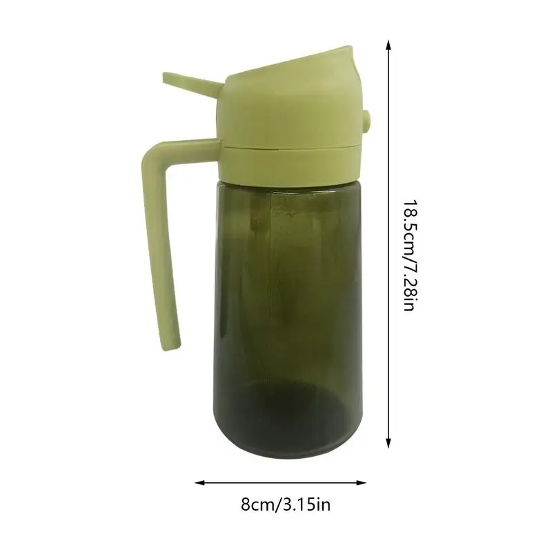 470mL Bottiglia Vuota di Olio Da Cucina 2in1 Spruzzatore Da Cucina Dispenser Da Cucina Frittura Condimento Liquido Contenitore di Olio per il Campeggio BBQ