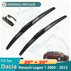 Car Wiper Blades for Dacia Renault Logan 1 I 2004 2005 2006 2007 2008 2009 2010 2011 MK1 Front Windscreen Windshield Wiper