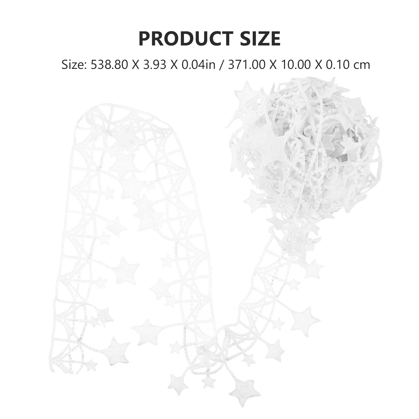 

Embroidered Star Lace Trim Floral Embellishments for Clothing Decorative Craft Ribbon Sewing Bride Applique High Quality DIY