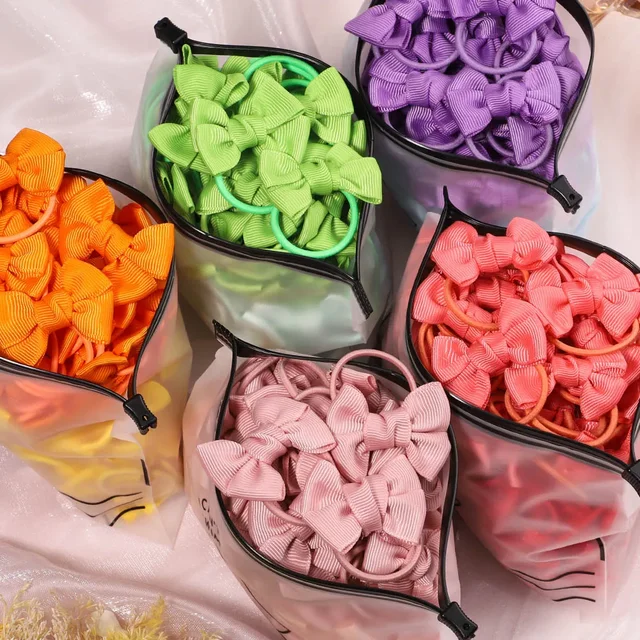 5 sztuk dziecięce gumki do włosów nakrycia głowy dziewczyny Scrunchies elastyczna opaska do włosów dziecięca gumka do włosów kokarda zestaw gumek akcesoria dla dzieci