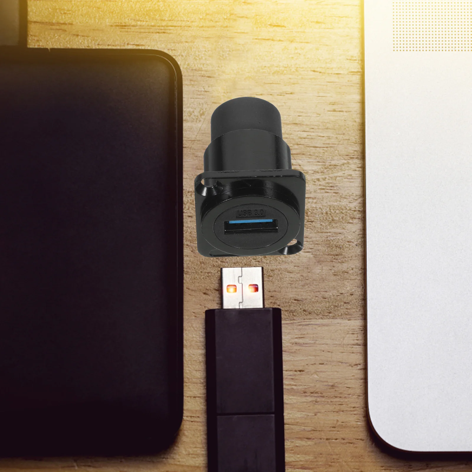 

Usb 3.0 для крепления на панели через разъем «мама-мама» соединительный адаптер-удлинитель водонепроницаемый IP67 промышленный