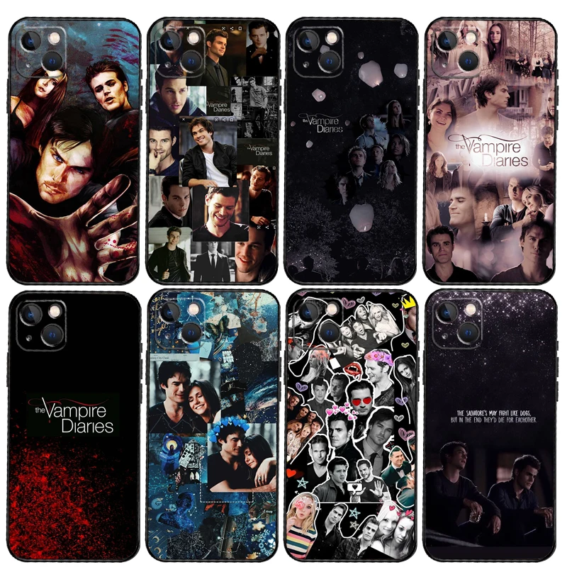 The Vampire Diaries Phone Case For iPhone 14 11 12 13 15 16 Pro Max Mini XS XR X Plus Soft Cover Capa