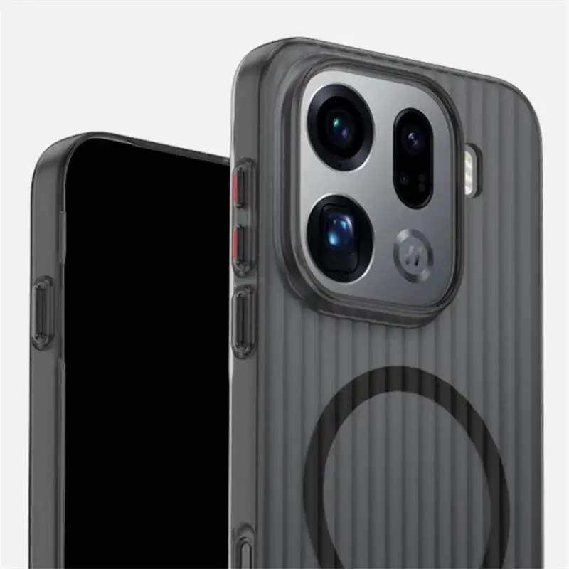 حافظة لهاتف اوبو فايند X9 برو لهاتف MagSafe غطاء رفيع بشريط أمتعة مغناطيسي غير لامع لهاتف فايند X 9 X9Pro 5G #6