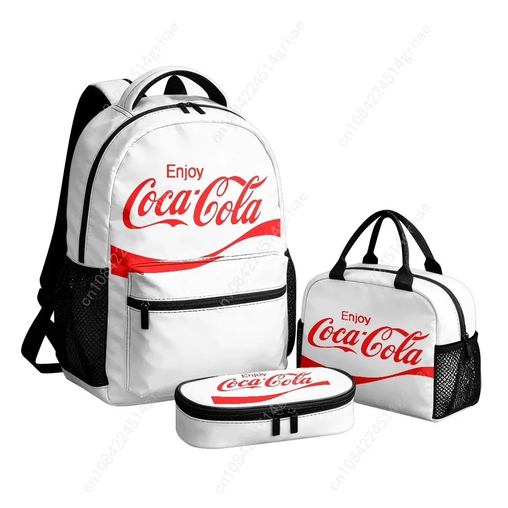 Enjoy Co-ca Custom Leisure All-Over Print 3-Piece Backpack Set (Includes Backpack, Lunch Bag, and Pencil Case)