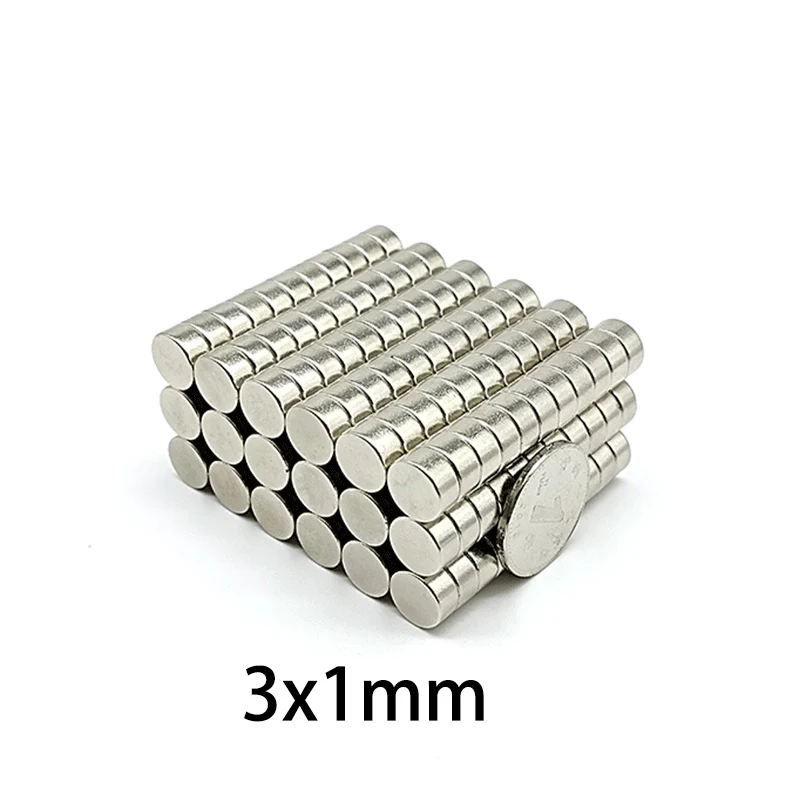 10/20/50pcs Ultra Thin 3x1mm & Standard 8x3mm Disc Magnets Set - Magnetic Kit for Science Experiments And Educational Toys