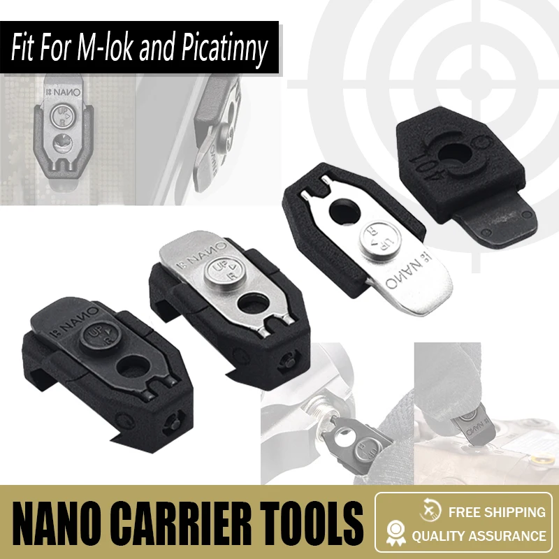 Tactical Multitasker NANO Tool with NANO Carrier Fit For M-lok and Picatinny