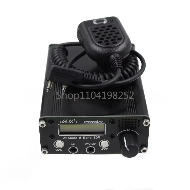 

uSDR uSDX+ Plus V2 Transceiver 10/15/17/20/30/40/60/80MHz 8 Bands SDR All Mode HF SSB QRP QCX-SSB 4000mAh Battery EU US Plug