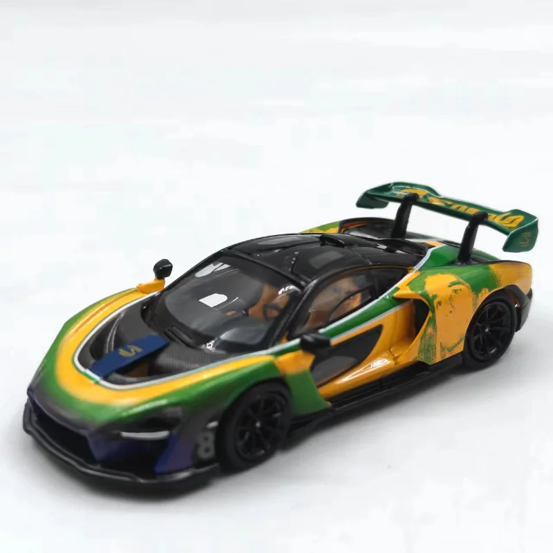 ダイキャスト-1-64-スケールマクラーレンセナ特別版合金車モデルグッズおもちゃギフトお土産ディスプレイ装飾品