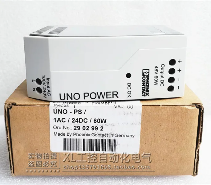 

Order Number 2902992 Original Phoenix Power Supply UNO-PS/1AC/24DC/60W Genuine