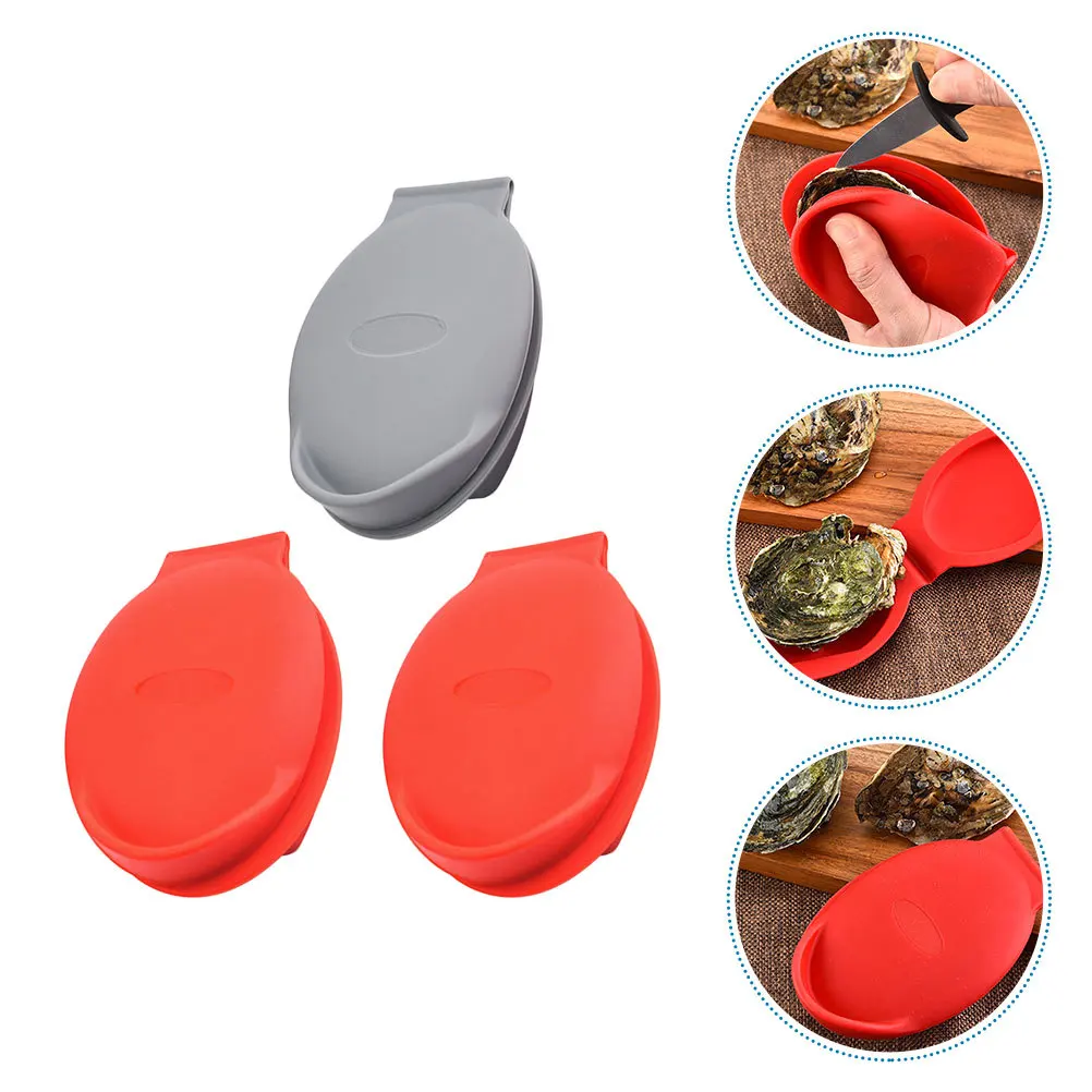 3 قطعة أداة المحار شوكر استخدام مريح أدوات المطبخ الرائعة لفتحة المحار البطلينوس الإسكالوب حجم صغير مقبض سهل #3