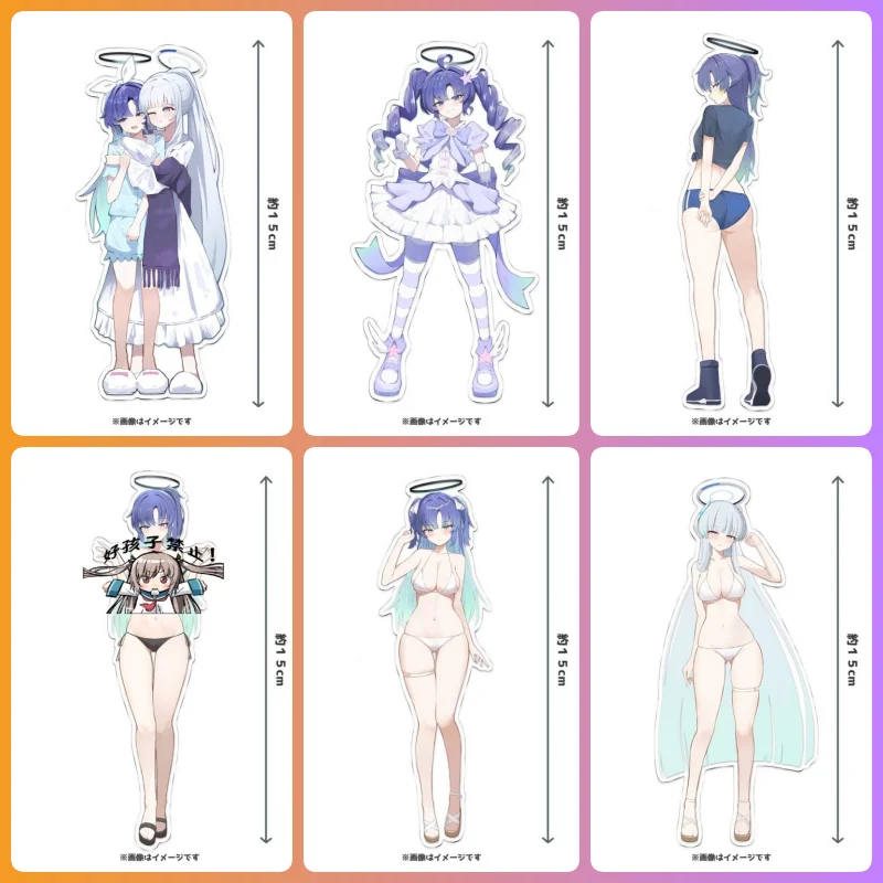 

Blue Archive GAME 15CM Sunaookami Shiroko Hizono Mika Acrylic figure stand Figure Desktop ornament Ornament Ornament