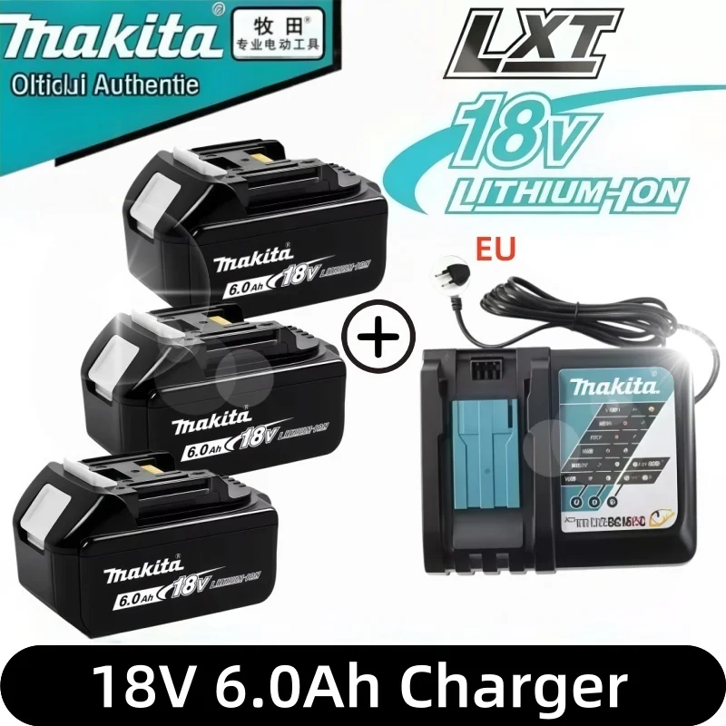 

Original Makita 18V 3Ah 6Ah 9Ah Li-ion Battery Fit BL1830 BL1850 BL1860 Replacement for LXT Cordless Tools
