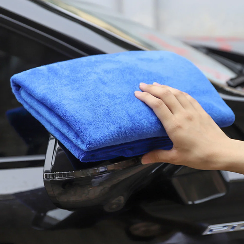 

6pcs Car Wash Towels Wash Towels Microfiber Cleaning Cloths Superfine Large Cleaning Cloths Drying Thick Absorbent Practical