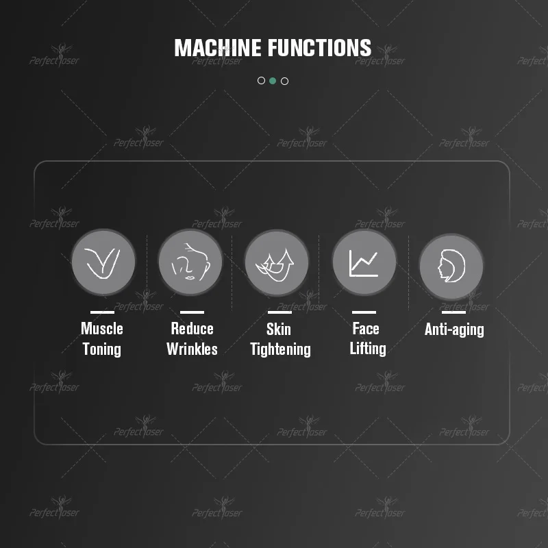 Perfectlaser il più nuovo massaggiatore PE-Face EMS Face Lifting Machine dispositivo per salone di bellezza con stimolazione Anti-età per il rafforzamento del viso