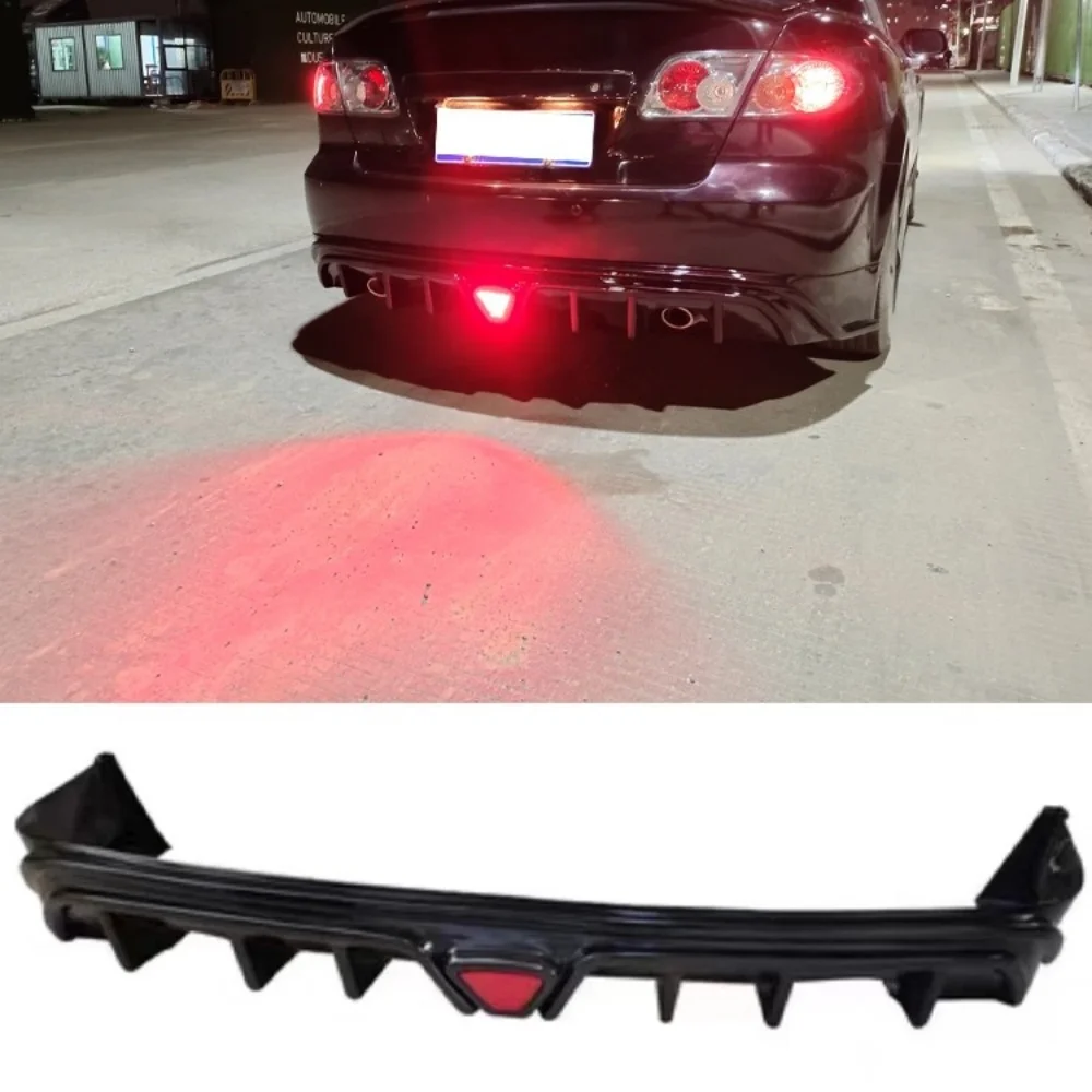 

Unpainted Matte Black Rear Lip Spoiler Assembly For Mazda 6 Modified New Style Surround Auto Accessories