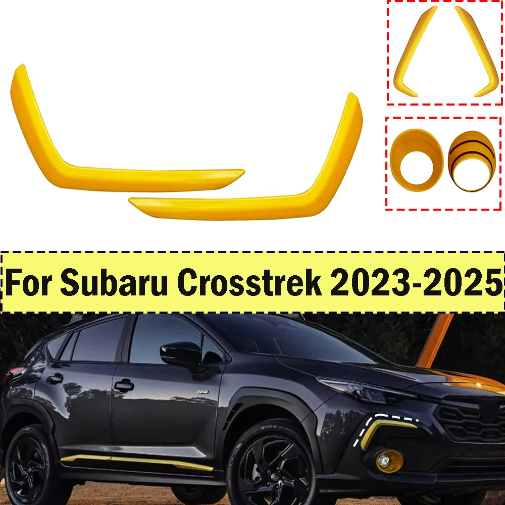 Für Subaru Crosstrek 2023 2024 2025 Frontgrill-Aufkleber Nebelscheinwerfer-Abdeckung Fensterlamellen-Jalousie Außen-Dekorationszubehör – Detail 2