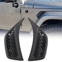 Guardabarros delantero de coche, salida de aire lateral, embellecedor de repuesto para salida de aire Exterior para Jeep Wrangler JL JLU Gladiator JT 2018-2023