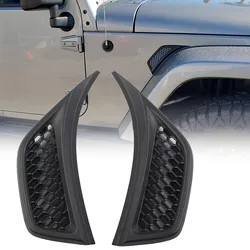 Parafango anteriore per auto presa d'aria laterale presa d'aria esterna Trim di ricambio per Jeep Wrangler JL JLU Gladiator JT 2018-2023