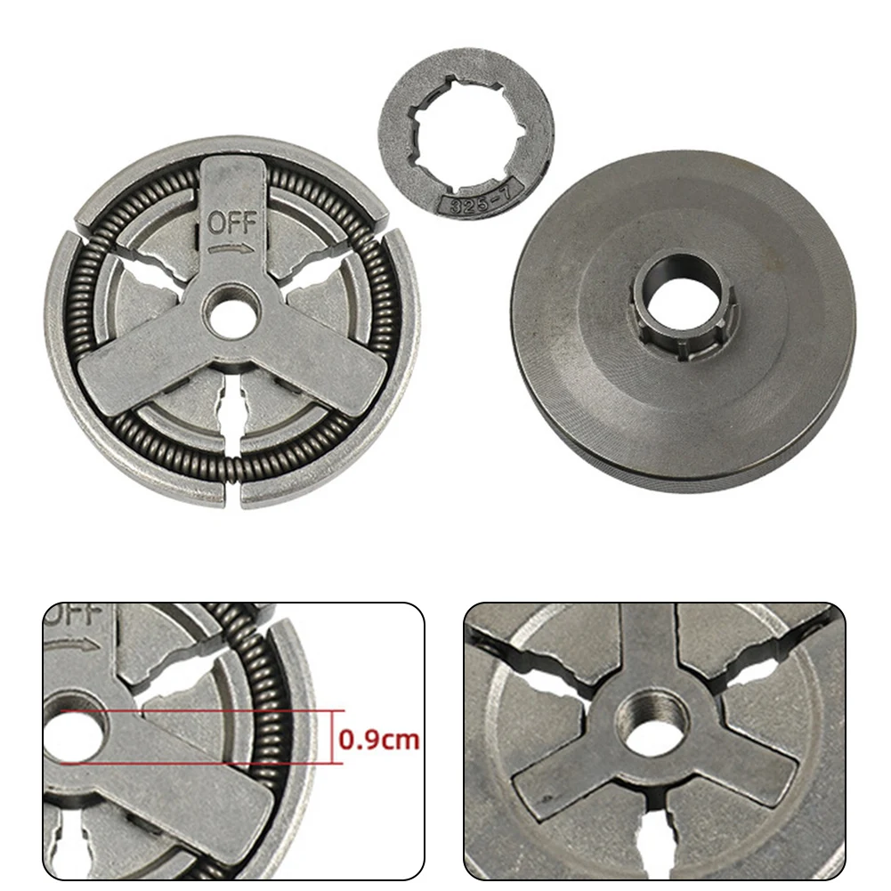 1set Clutch Drum Kit For 45cc-58cc Chainsaws Clutch Passive Disc Split Sprocket Oil Seal Split Passive Disc Complete Set