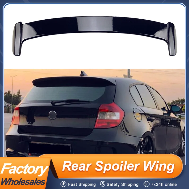 

For BMW 1 Series E87 E81 04 05 06 07 08 09 10 11 Rear Roof Trunk Lid Car Spoiler Wings ABS Black White Carbon Accessories