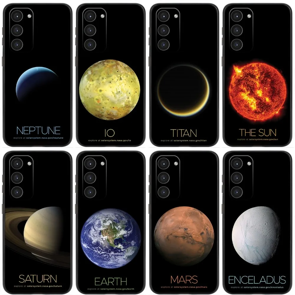 NASA Celestial Objects  Phone Case For Samsung Galaxy A20,A21s,A22,A31,A32,A52,A53,A72,73,A80,A91 Liquid Silicone Black Cover