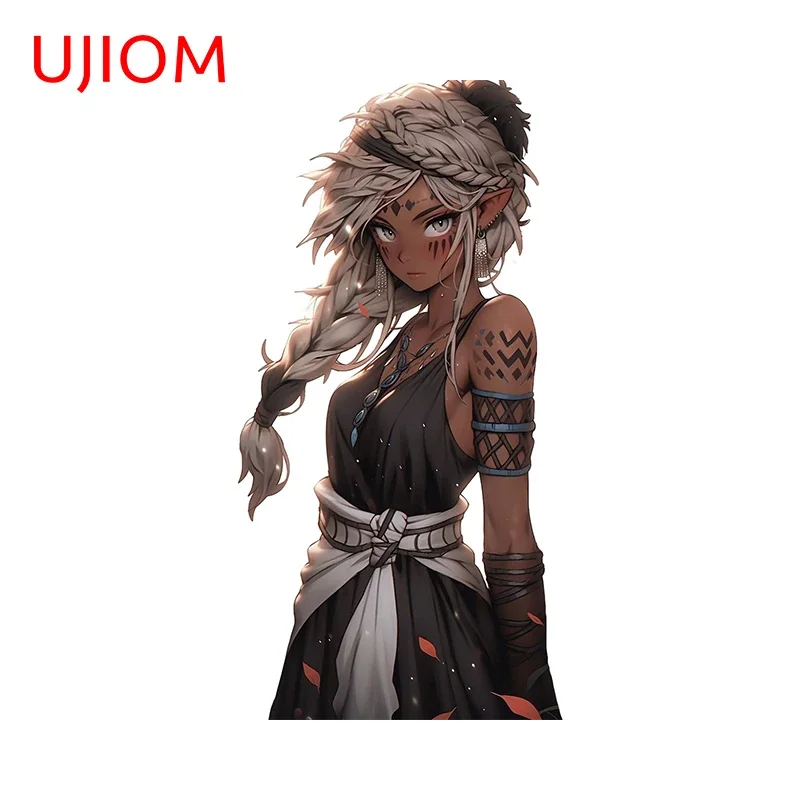 UJIOM Elvish Maiden черная кожа художественные хит продаж наклейки на стену забавные обои для детской комнаты наклейка 3D гостиная Chambre
