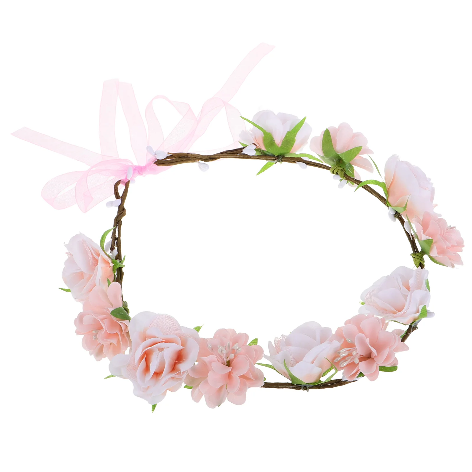 Rotan Slinger Hoofdband Tiara Boho Hoofdband Fee Bloemenkroon Meisje Bruiloft Foto Badplaats