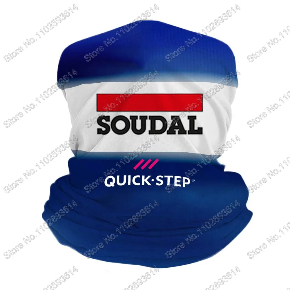 Soudal QUICK STEP 2024 copricapo ciclismo scaldacollo multifunzionale protezione UV giro sciarpa magica pesca escursionismo fascia