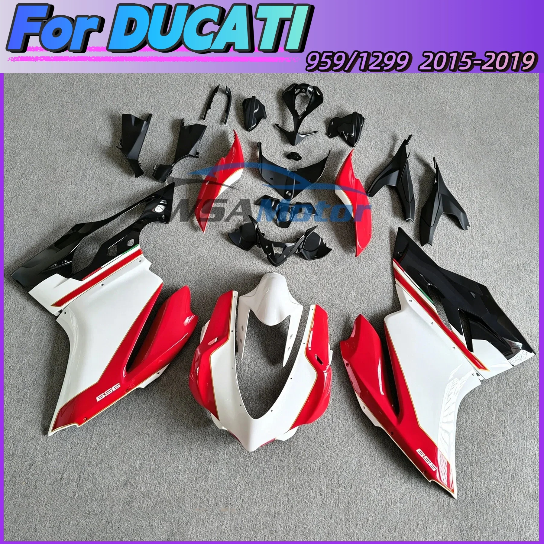 New Fairings Kit Fit For 959 1299 Panigale 2015 2016 2017 2018 2019 Bodywork Set Abs High Quality Injection Red White