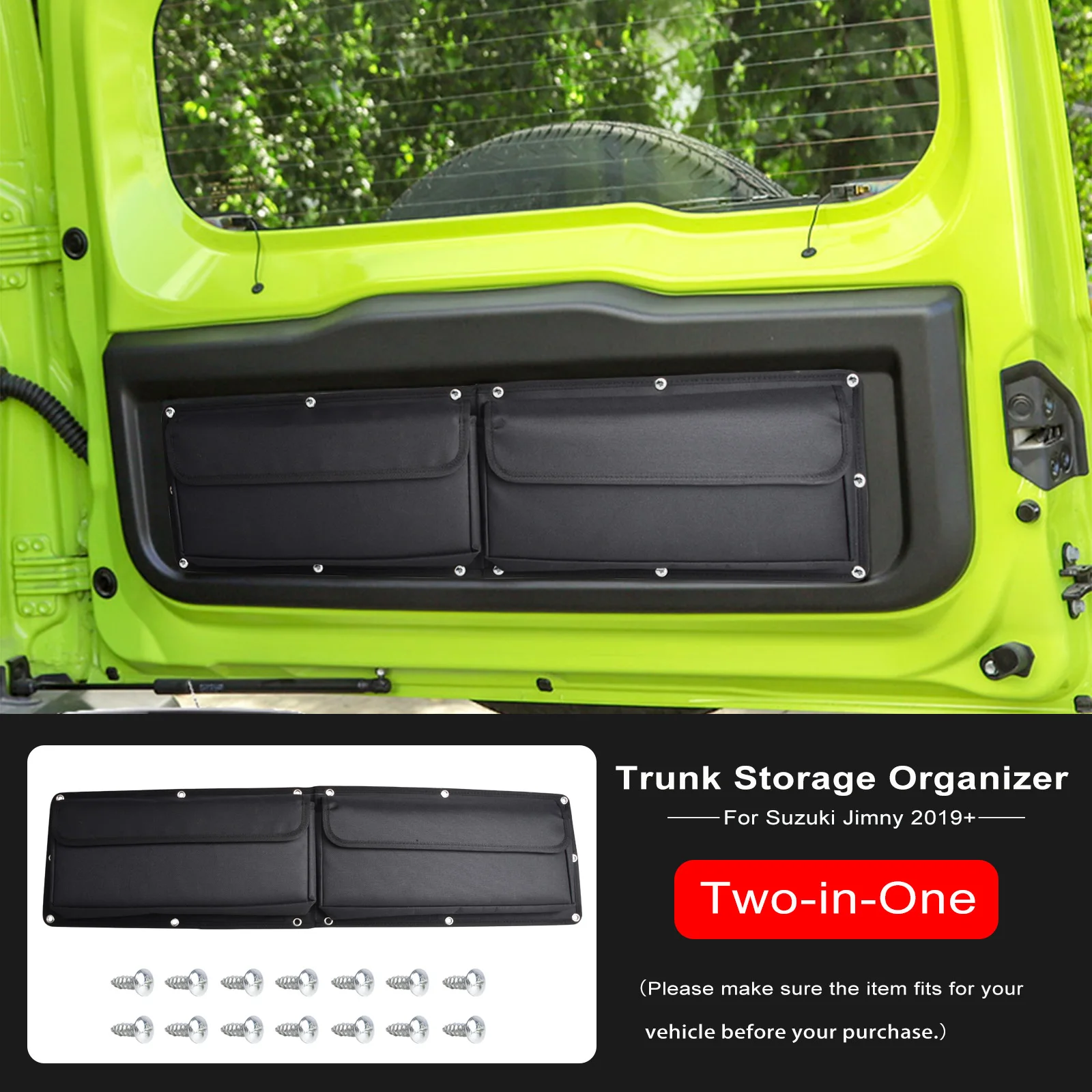 

CKEGUO сумка-органайзер для хранения задней двери автомобиля для Suzuki Jimny 2019 2021 2022 2023 2024 2025 аксессуары