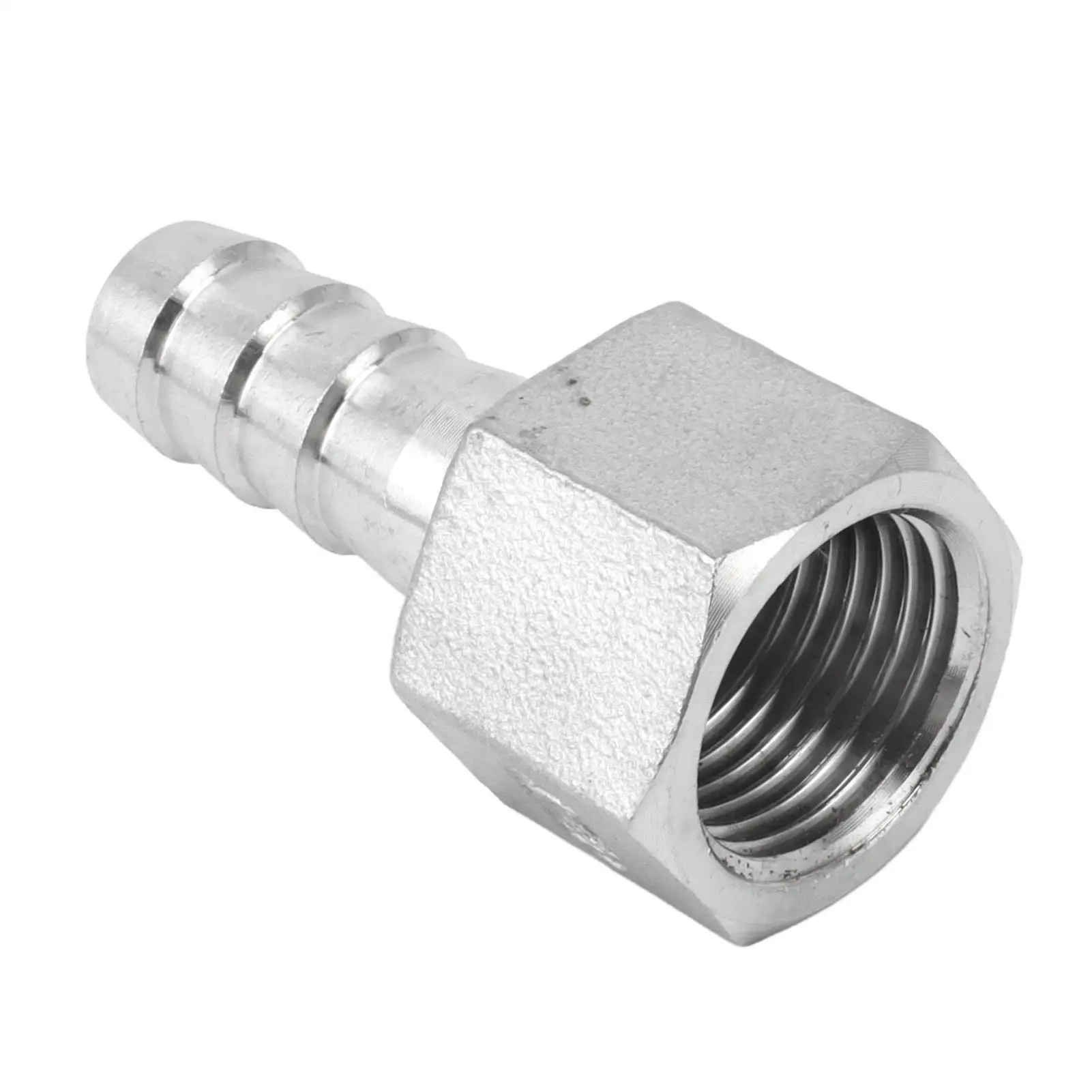 Durable 1/2in Stainless Steel Hose Barb Connector for Easy Installation, High Strength Threaded  Fitting for beer Coolers