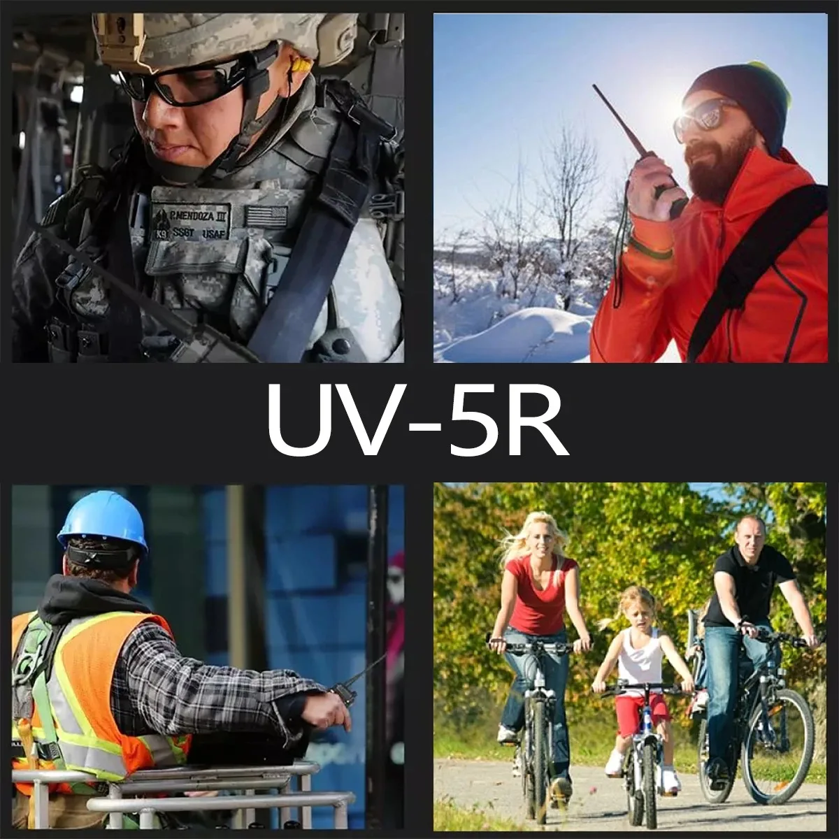 Baofeng UV-5R اسلكية تخاطب مجموعة 5 واط 8 واط Vhf Uhf راديو FM ثنائي النطاق هام اتجاهين راديو يده اختياري الملحقات في الهواء الطلق