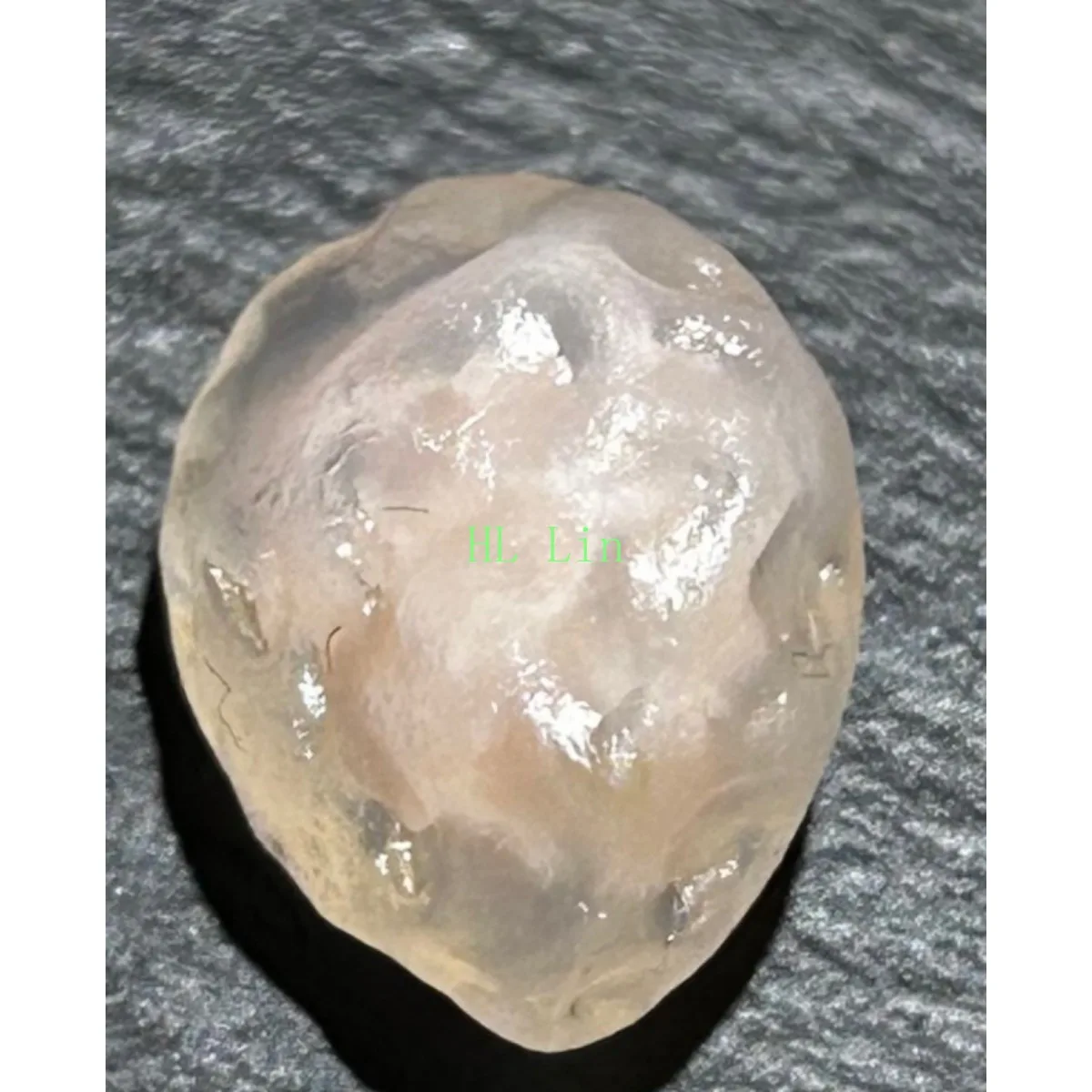 Crystal Clear Candy Agate,Glass Vial Set, 10-15mm Natural Unpolished, River Stone, Table Decor Collection.Candy Agate