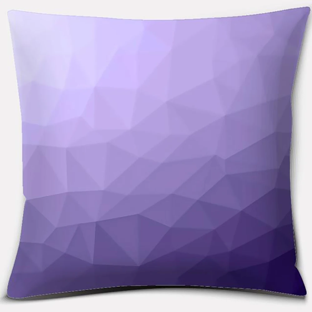 Purple Pattern Pillow Cover Home Office Decoration Cushion  Bedroom Sofa Car  Accessories