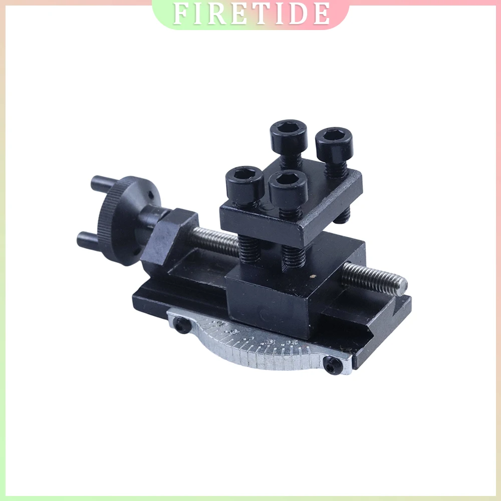 C0 Mini Lathe Tool Post, Swivel Angle with Degree Scale, 100x49x58mm, S/N 10154, 4-Bolt Clamp