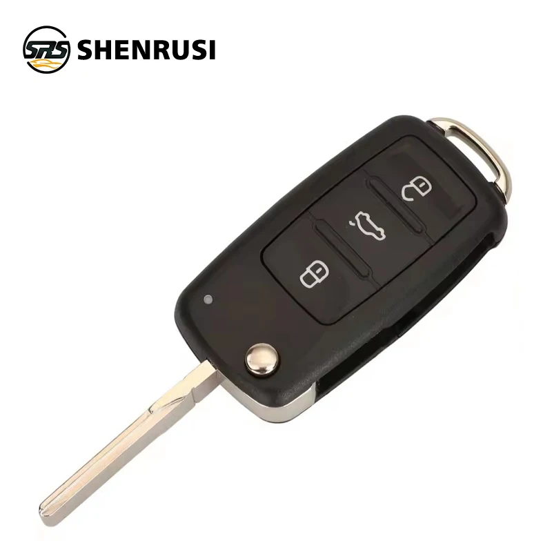 

SHENRUSI 2/3/4/5 кнопок Hu66 лезвие для Vw B5 гольф-сиденье Polo Passat Tiguan Skoda флип складной автомобильный чехол для дистанционного ключа