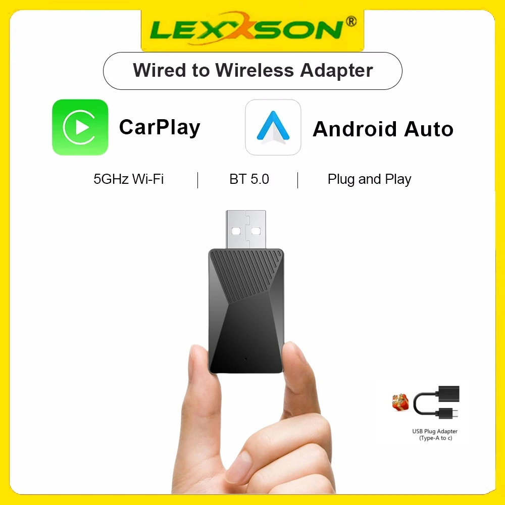 NEW Wireless CarPlay Android Auto Wireless Adapter Smart Mini Box Plug And Play WiFi Fast Connect Universal For Nissan