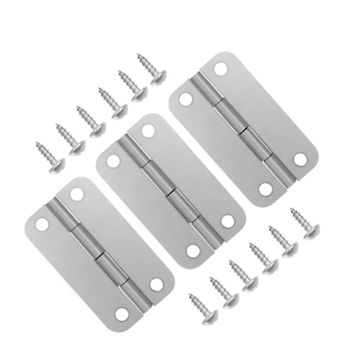 4 шт., универсальные дверные петли для мебельного шкафа, петли для крепления ящика из нержавеющей стали, фурнитура, аксессуары для коробки для ледяных сундук, кулер