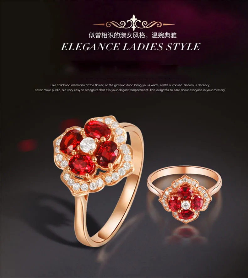S925 silver ring, Women's Day, floral ring, direct-from-factory silver jewelry