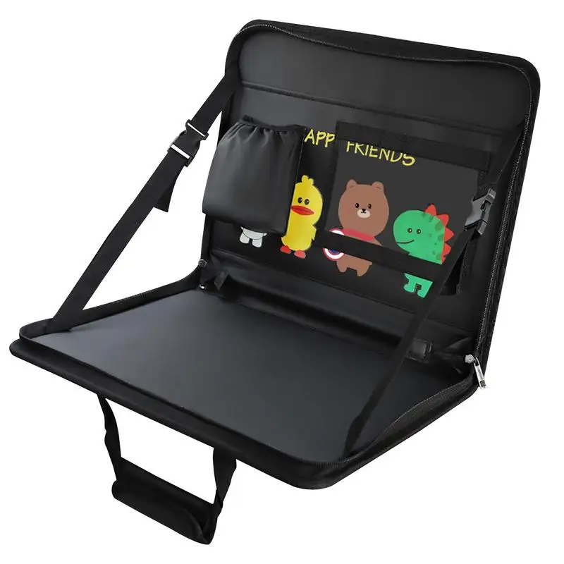 Car Steering Wheel Tray Folding auto seat back small table car Multifunctional storage hanging bag Organizer for car interior